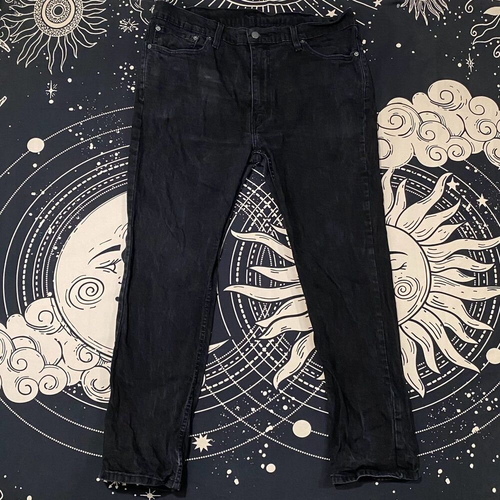 Levi's 511 Jeans Men's 38x30 Black Cotton Denim Straight Western Casual Y2K